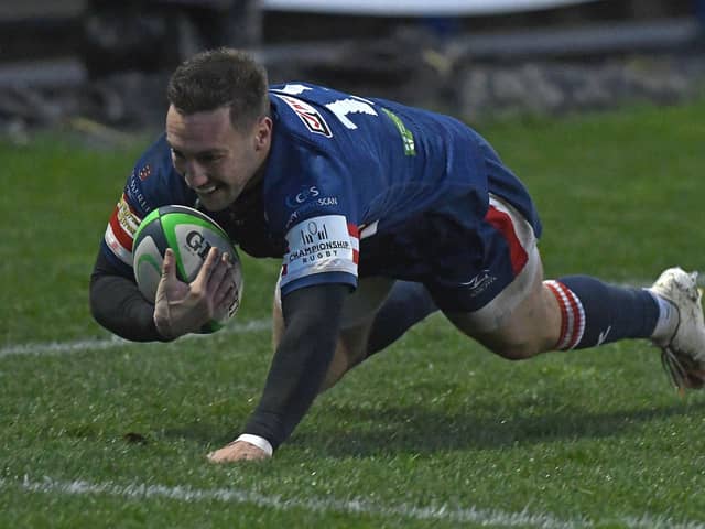 Try time: Billy McBryde crossed in Doncaster's 24-0 win over Bedford. Picture: Andrew Roe/AHPIX LTD