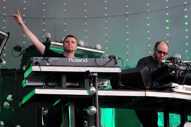Tom Rowlands (right) and Ed Simons (left) of The Chemical Brothers. (Pic credit: Jim Dyson / Getty Images)