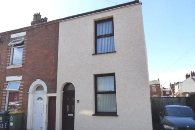 This two-bed end terrace is on the market with Yopa for £89,950. Seen as ideal for first-time buyers or investors