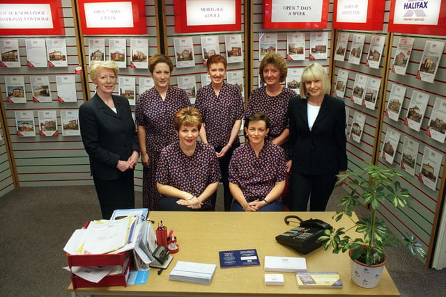 This is the team at Halifax Property Services on Austhorpe Road in June 1998. Pictured is manager Beverley Kitchen (right) with team members, from left, Wendy Redman, Kelly Gregson, Fiona Cole, Liz Khan, Linden Jenkins and Tracy Armitage.