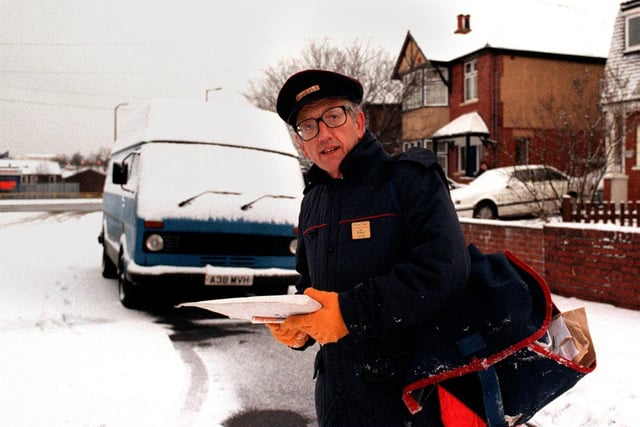 This is Crossgates postie Ian Kirkley pictured in December 1996. Did he deliver your mail back in the day?