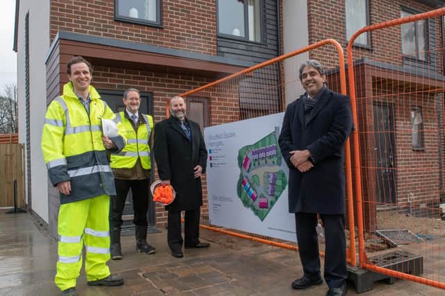 Brierley Homes directors (from left) Matt O’Neill, David Bowe, Karl Battersby and Barry Khan at its new development - Woodfield Square in Harrogate.