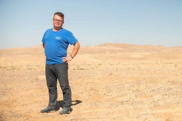 Professor Anthony Ryan, from the University of Sheffield, has been teaching refugees in Jordan how to grow fruit and vegtables out of old mattresses