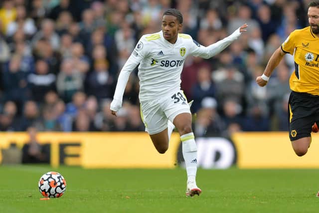 Wanted out: Crysencio Summerville was one of ten Leeds United youngsters who tried to go on loan last month.
Picture: Bruce Rollinson