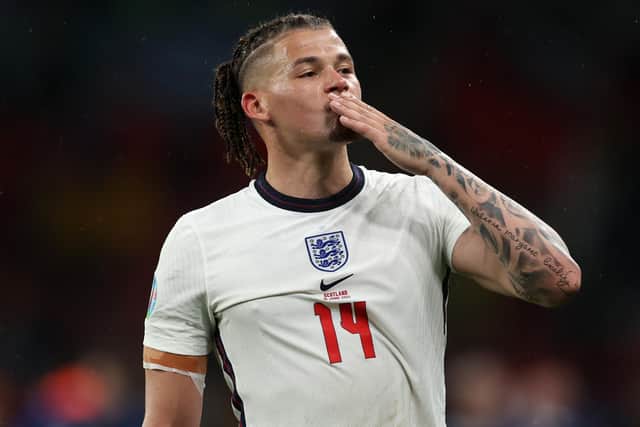Not for sale: Leeds United's England international Kalvin Phillips was the subject of a reported £55m bid from West Ham. Picture: Eddie Keogh - The FA/The FA via Getty Images)