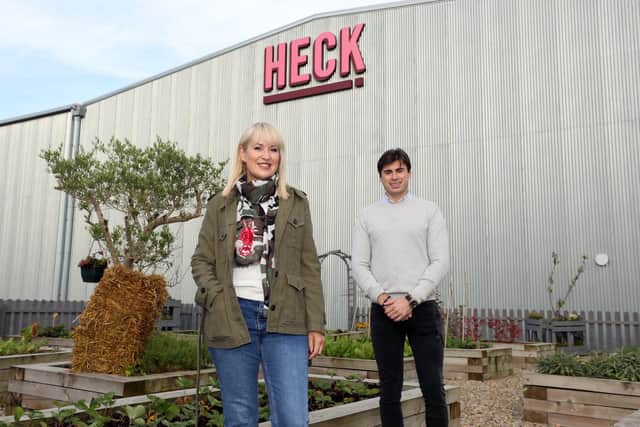 Presenter Nikki Chapman visited the HECK! £100,000 vertical farm unit.