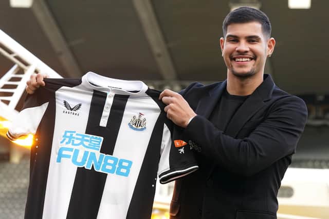Bruno Guimaraes, who signed for Newcastle after being convinced the club can establish itself as a major force in world football. (Picture: Owen Humphreys/PA Wire)
