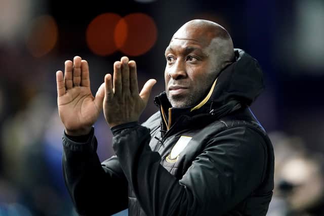 Four star: Sheffield Wednesday manager Darren Moore saw his side win a fourth successive match. Picture: Zac Goodwin/PA Wire.