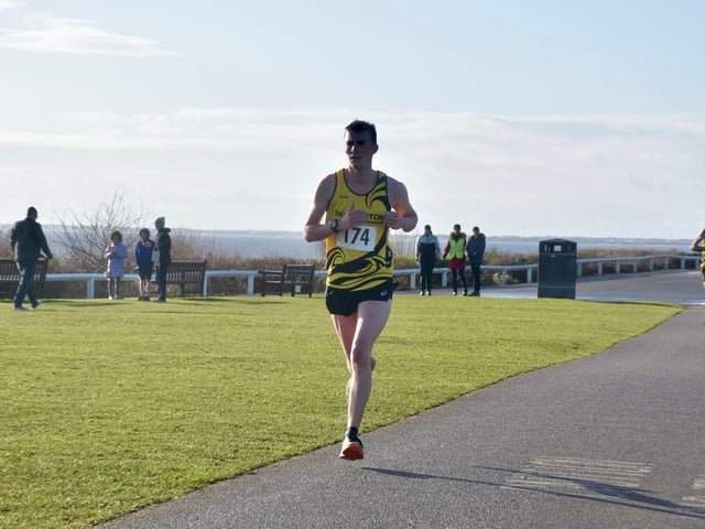 Josh Taylor in action at the Bridlington Road Runners Anniversary Three Mile race
Photo by TCF Photography