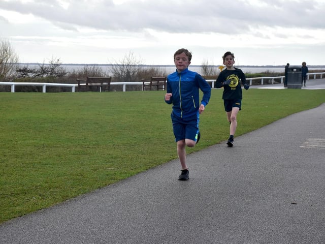 Juniors in action at their Anniversary race