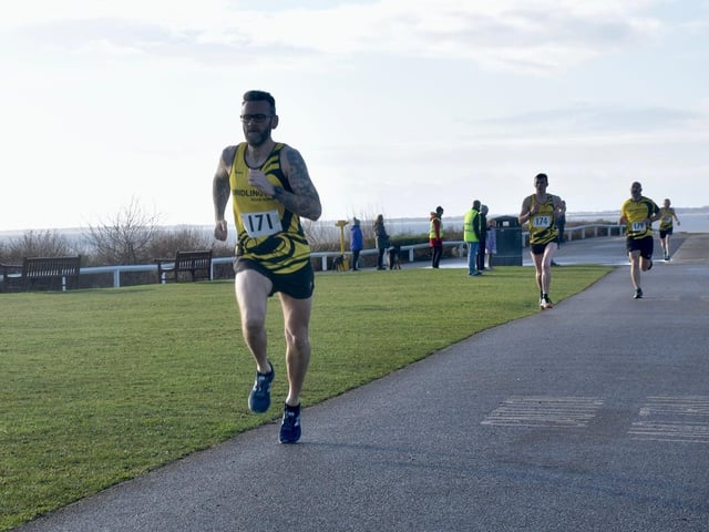 Nick Jordan in action at the Bridlington Road Runners Anniversary Three Mile race
Photo by TCF Photography