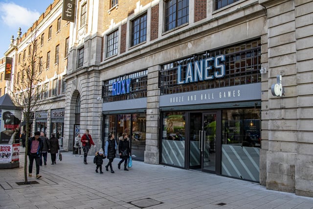 Relocating from its former home on Bond Street, the new Roxy Lanes gaming hub on The Headrow will offer bowling lanes, ice curling, live sport and two bars.