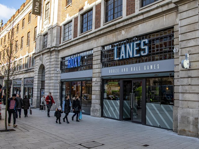 Relocating from its former home on Bond Street, the new Roxy Lanes gaming hub on The Headrow will offer bowling lanes, ice curling, live sport and two bars.