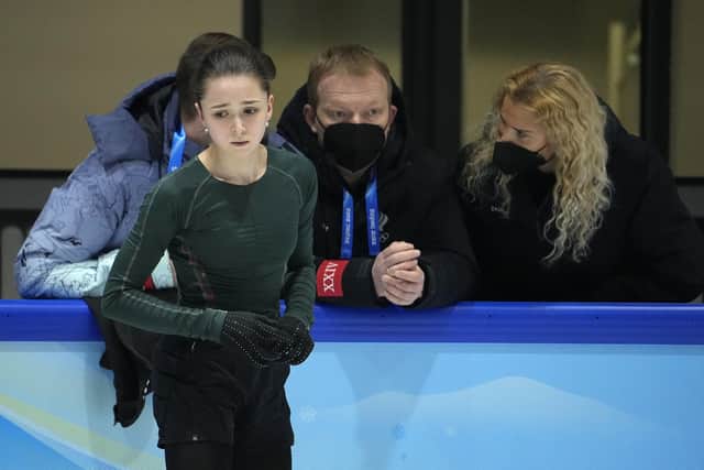 In  the spotlight: Skater Kamila Valieva. (AP Photo/Jeff Roberson)