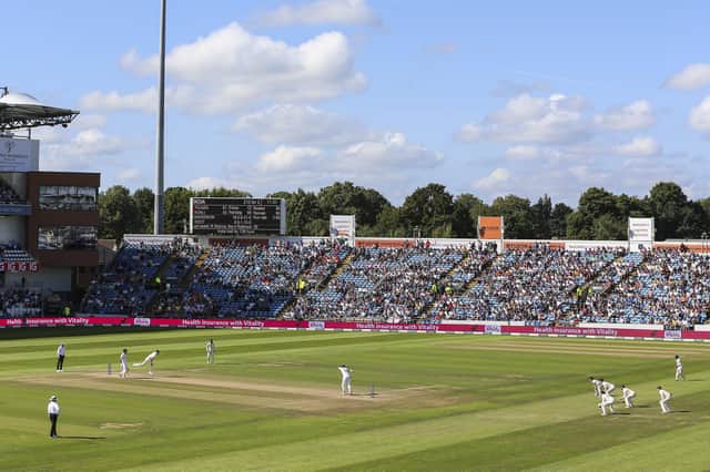 File photo dated 28-08-2021 of a general view of the action at Headingley.