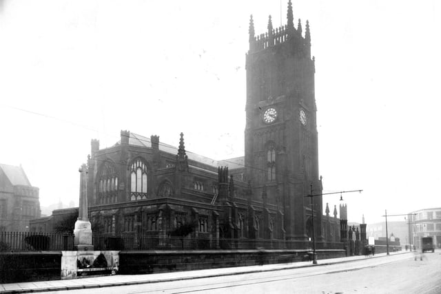 Leeds Parish Church of St. Peter, Kirkgate pictured in February 1936.