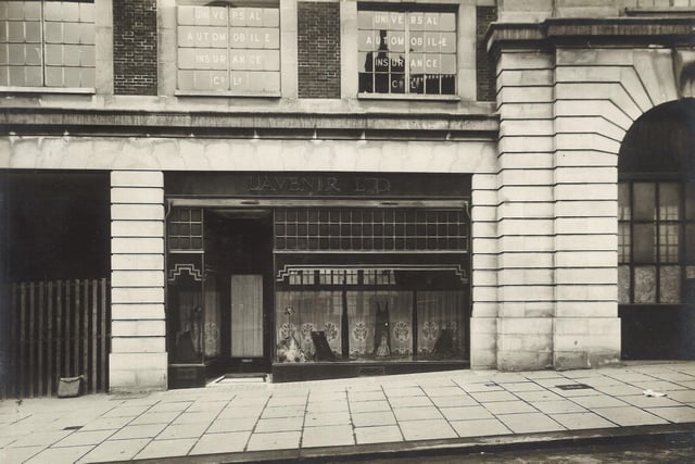 The premises of Lavenir Ltd, gown specialists on The Headrow in February 1932.