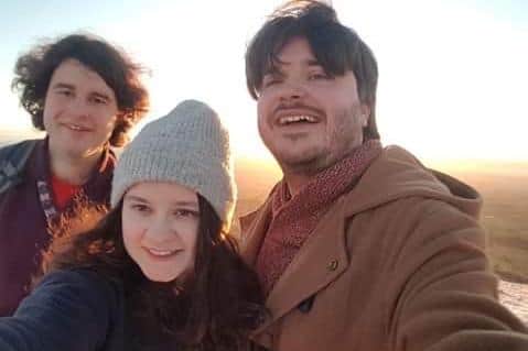 Peter Woodmansey's siblings Stephen, Andrew and Sarah. Picture supplied by his family.