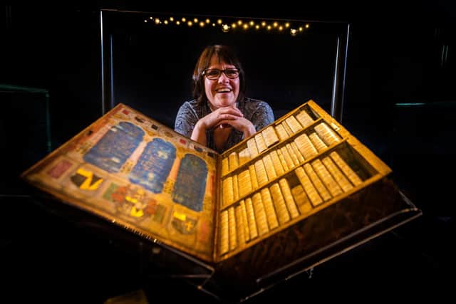 Rhiannon Lawrence-Francis looks at  a Jacobean Travelling Library, 1617/1618, one of only four known examples in the world. Picture: James Hardisty