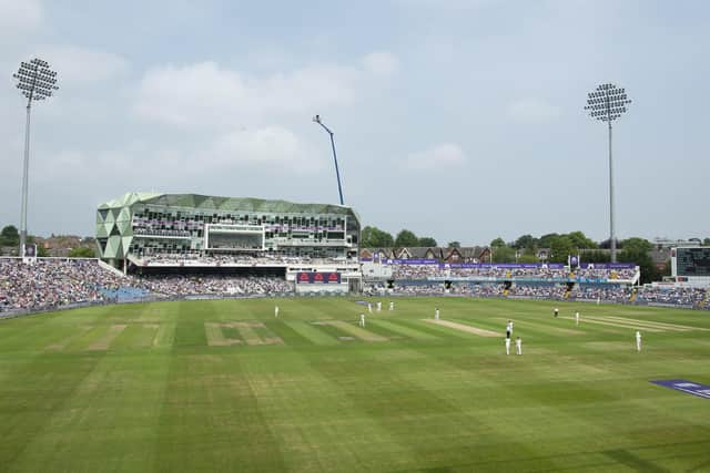 A general view from the new stand at the Emerald Headingley Stadium as England play Pakistan. (Picture: SWPix.com)