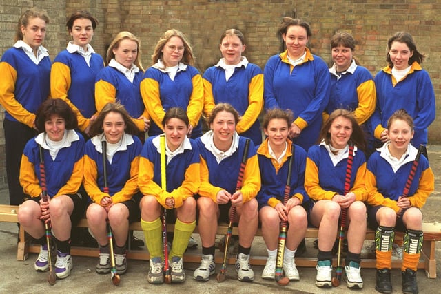 Barlby High School U-16s hockey team. Pictured, back row from left, is Amanda Warrilow, Sarah Tasker-Lynch, Emma Sawyer, Emma Maughan, Jodie Frost, Julie Duckett and Vicky Eves. Front row, from left, is Stacey Bilton, Jodie Burton, Carley Everett (captain), Nathalie Duncan, Jill Westmoreland, Sam Oldfield and  Dawn Hooker.