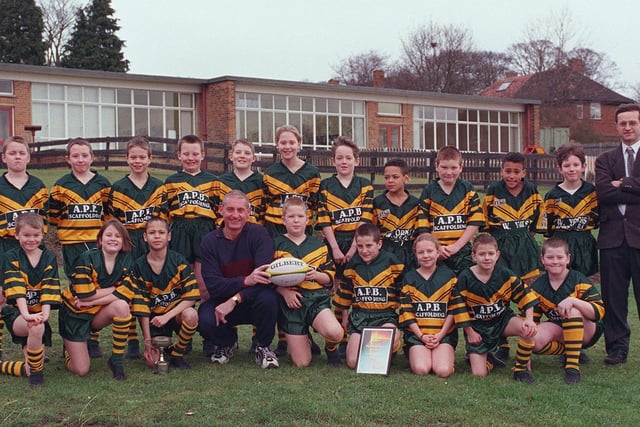 Iveson Primary School's rugby team pictured in January 1999.