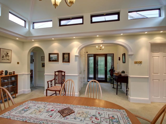Archways feature within the stylishly presented home.