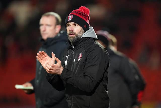 MANAGER: Rotherham United's Paul Warne. Picture: PA Wire.