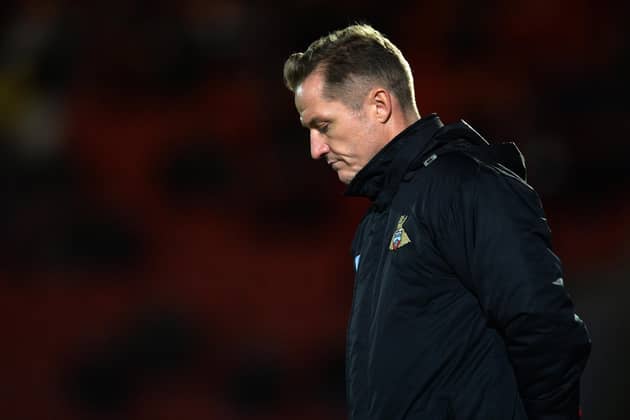 Gary McSheffrey, frustration for Doncaster Rovers manager (Picture: Bruce Rollinson)