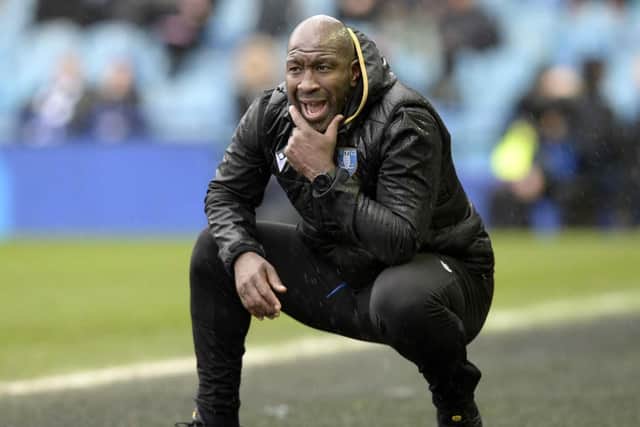MIXED EMOTIONS: Darren Moore was pleased with the way Sheffield Wednesday played at home to Rotherham United