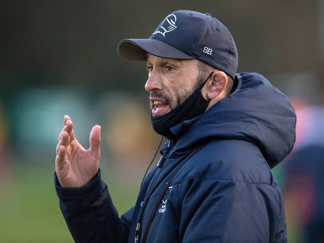 COACH: Steve Boden watched his Doncaster Knights side go top of the table at the weekend.