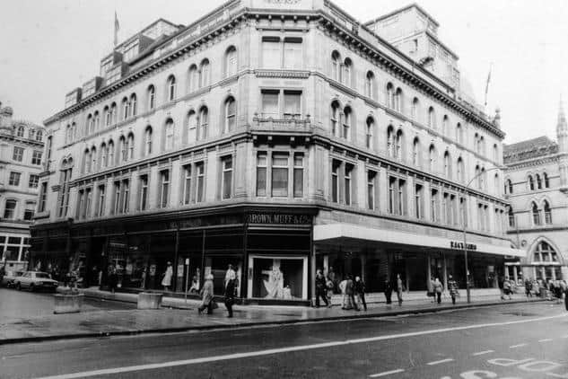 The building back when it was home to Brown, Muff & Co