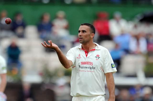 Kabir Ali, pictured in action for Lancashire in 2014. Picture: Clint Hughes/Getty Images)