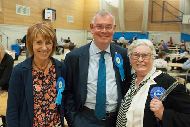 Jonathan Owen (centre) is the leader of East Riding Council.