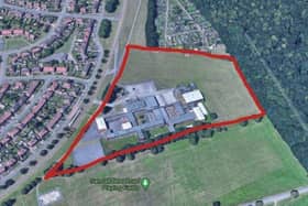 The area proposed for sell off at Outwood Academy Danum off Leger Way close to Doncaster Racecourse.