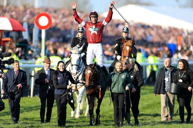 This was Tiger Roll and Davy Russell winning a second successive Randox Grand National in 2019 for Gordon Elliott and Gigginstown House Stud.