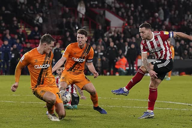 FRESH: Billy Sharp came off the bench for Sheffield Utd against Hull City at Bramall Lane on Tuesday night. Picture: Andrew Yates / Sportimage