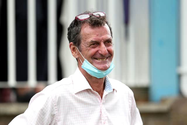 File photo dated 17-08-2020 of Trainer Mark Todd. The British Horseracing Authority has confirmed an interim suspension has been placed on the licence of Sir Mark Todd after a video emerged on social media of the trainer striking a horse with a branch.