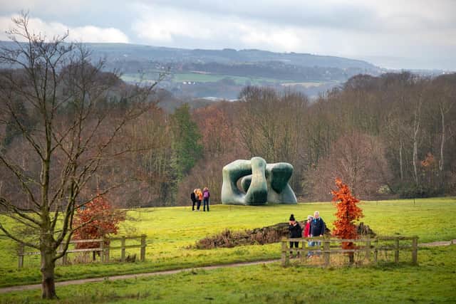 Henry Moore's Two Large Forms at Yorkshire Sculpture Park.  Picture: Bruce Rollinson