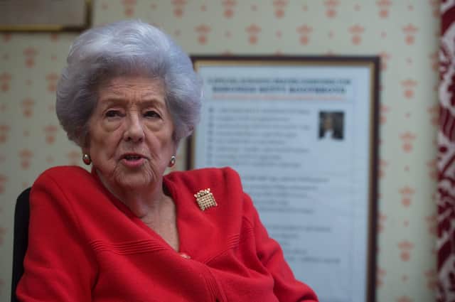 Baroness Betty Boothroyd is a former Speaker of the House of Commons Photo: James Hardisty.