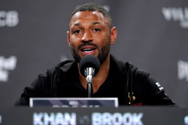Kell Brook during a press conference at the Exchange Hall, Manchester. Picture: PA