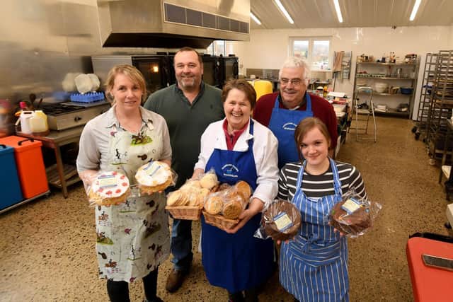 Three generations of the family now work with Mabel, the original baker