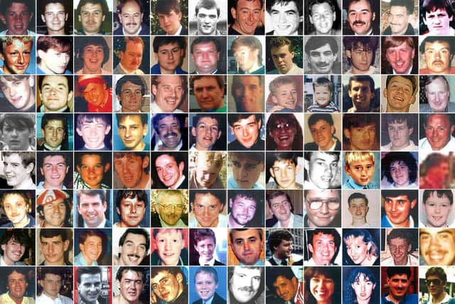 Ninety-seven men, women and children died in the tragedy at the FA Cup semi-final between Liverpool and Nottingham Forest in Sheffield on April 15 1989.