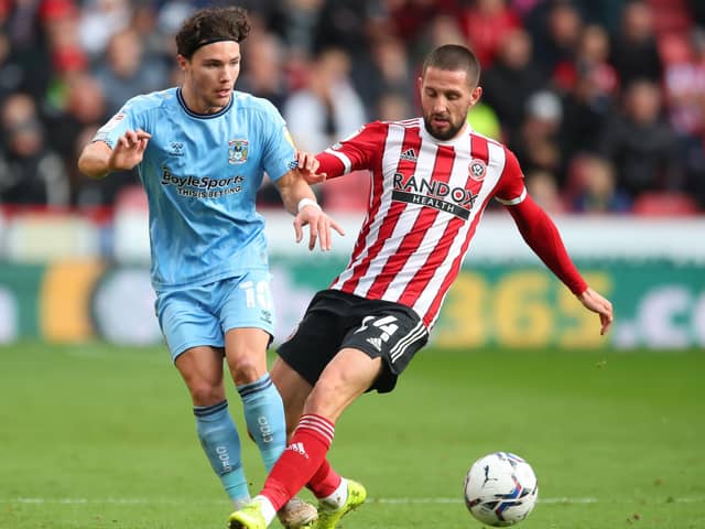 Sheffield United's Conor Hourihane - right - has proved an effective central midfield partner for Oliver Norwood. Picture: Simon Bellis/Sportimage