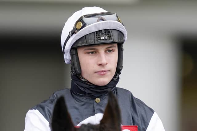 Jockey Jack Tudor is due to partner Waiting Patiently in today's Betfair Ascot Chase.