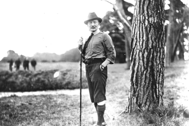 Library picture of Lord Robert Baden-Powell on Brownsea Island in Poole Harbour, Dorset during his experimental camp on 1st August, 1907.
