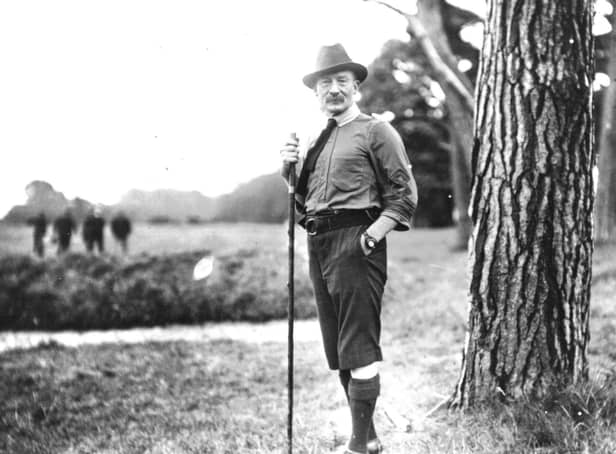 Library picture of Lord Robert Baden-Powell on Brownsea Island in Poole Harbour, Dorset during his experimental camp on 1st August, 1907.