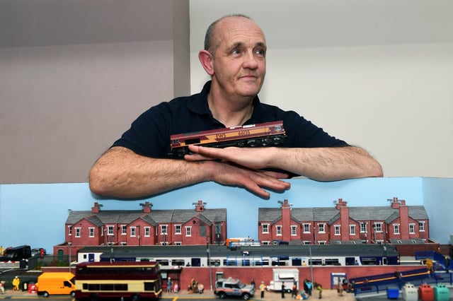Shaun Taylor, collector and exhibitor of model railways from Howden.  Image: Jonathan Gawthorpe
