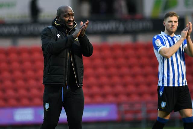 PLEASED: Darren Moore was delighted with a Sheffield Wednesday that ended their six-year hoodoo
