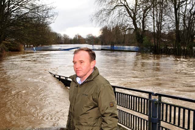 Environment Secretary George Eustice promised a Yorkshiure-wide flooding summit during this visit to York in 2020.